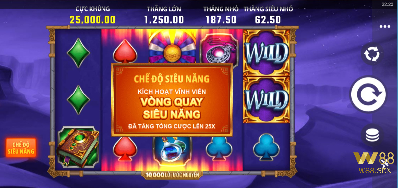 Vòng quay siêu năng trong 10000 Wishes