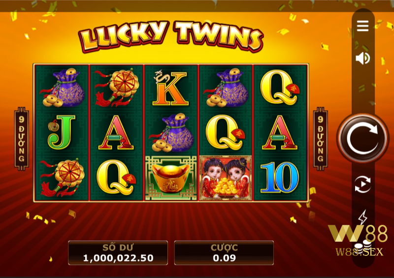 Giới thiệu slot Lucky Twins W88