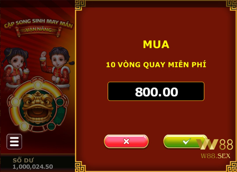 Những tính năng trong game Lucky Twins Wilds