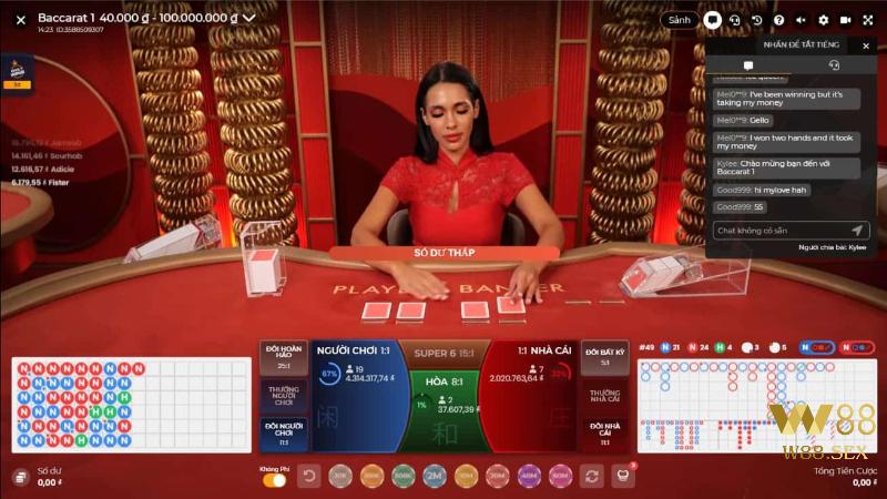 Sơ lược về Baccarat thần tài W88