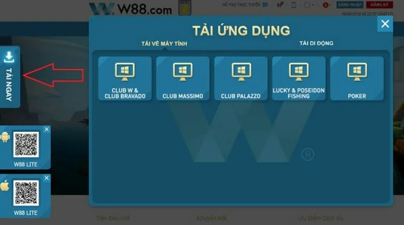 Tải app w88