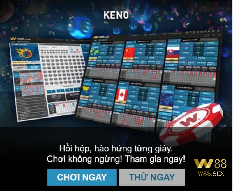 Tổng quan về keno W88